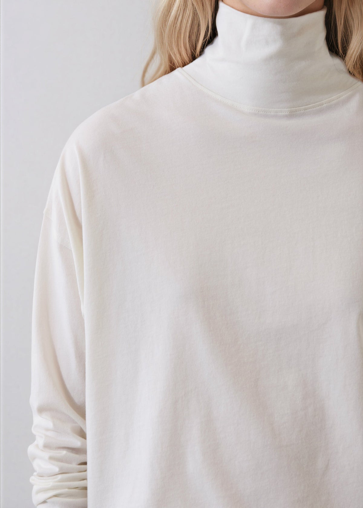 Organic Pima Cotton Oversized Turtleneck