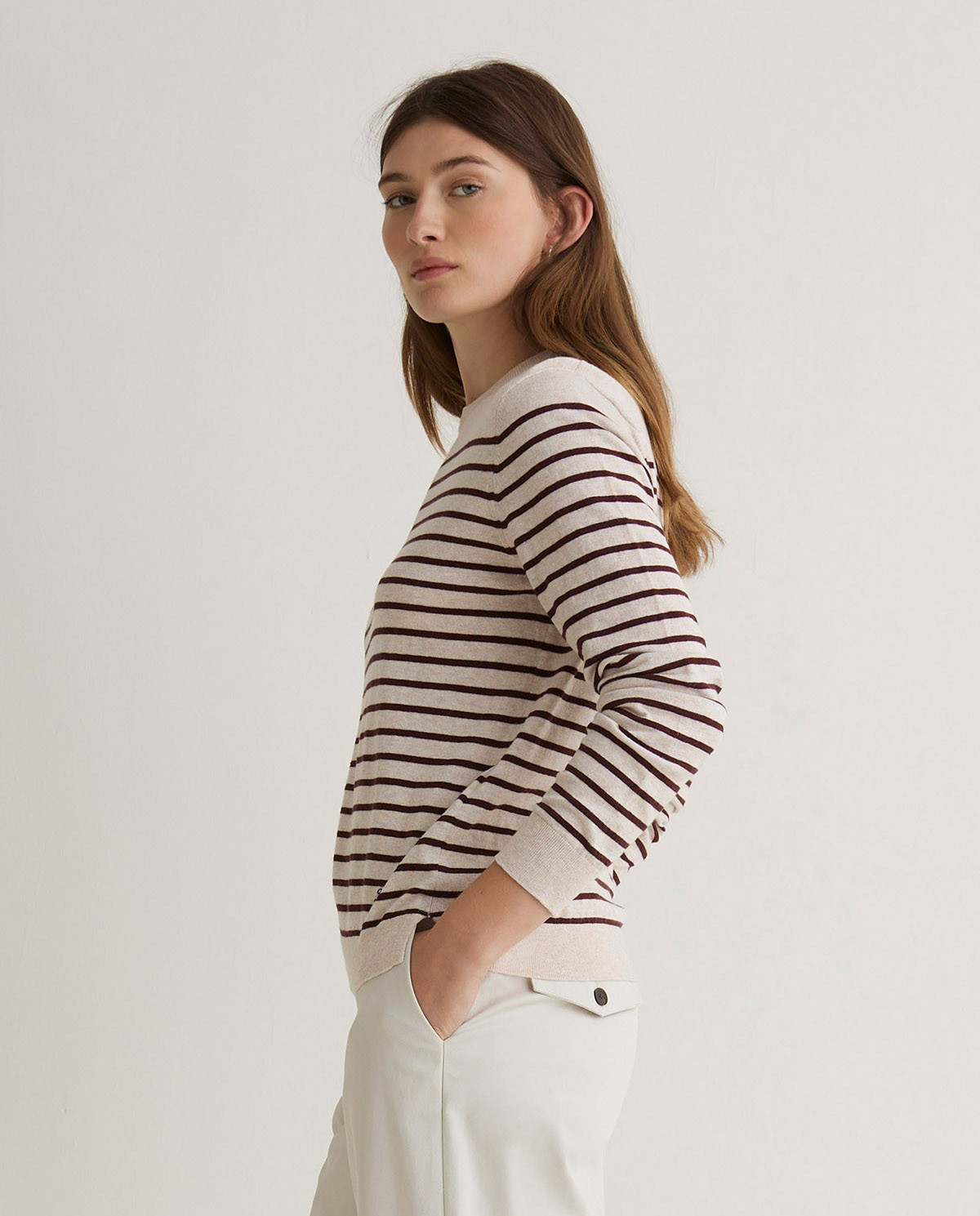Striped Organic Cotton Sweater