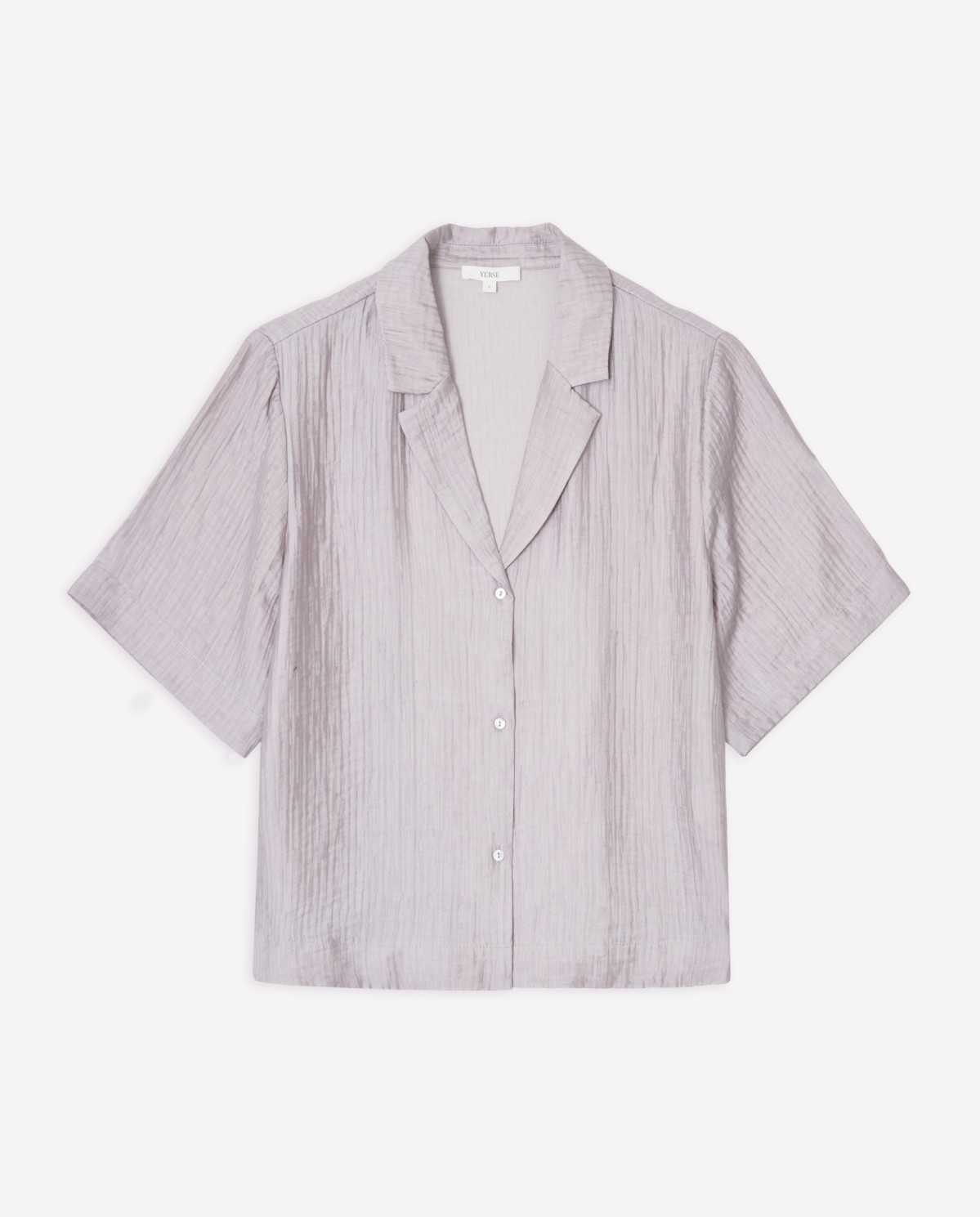 Short-Sleeve Shirt with Lapels