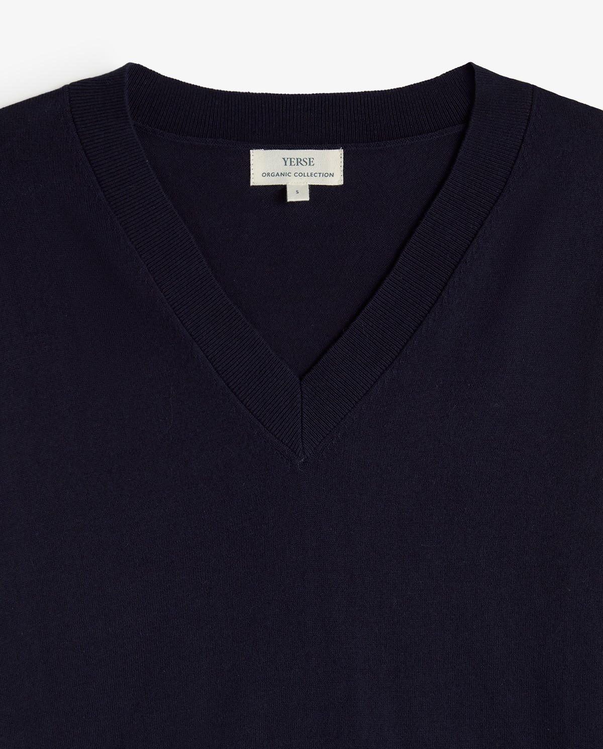 V-Neck Sweater With Embroidered Logo