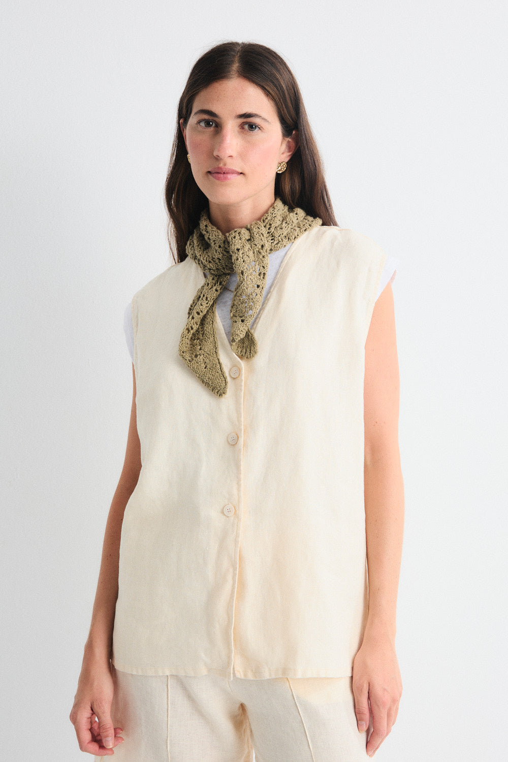 Arani Linen Vest