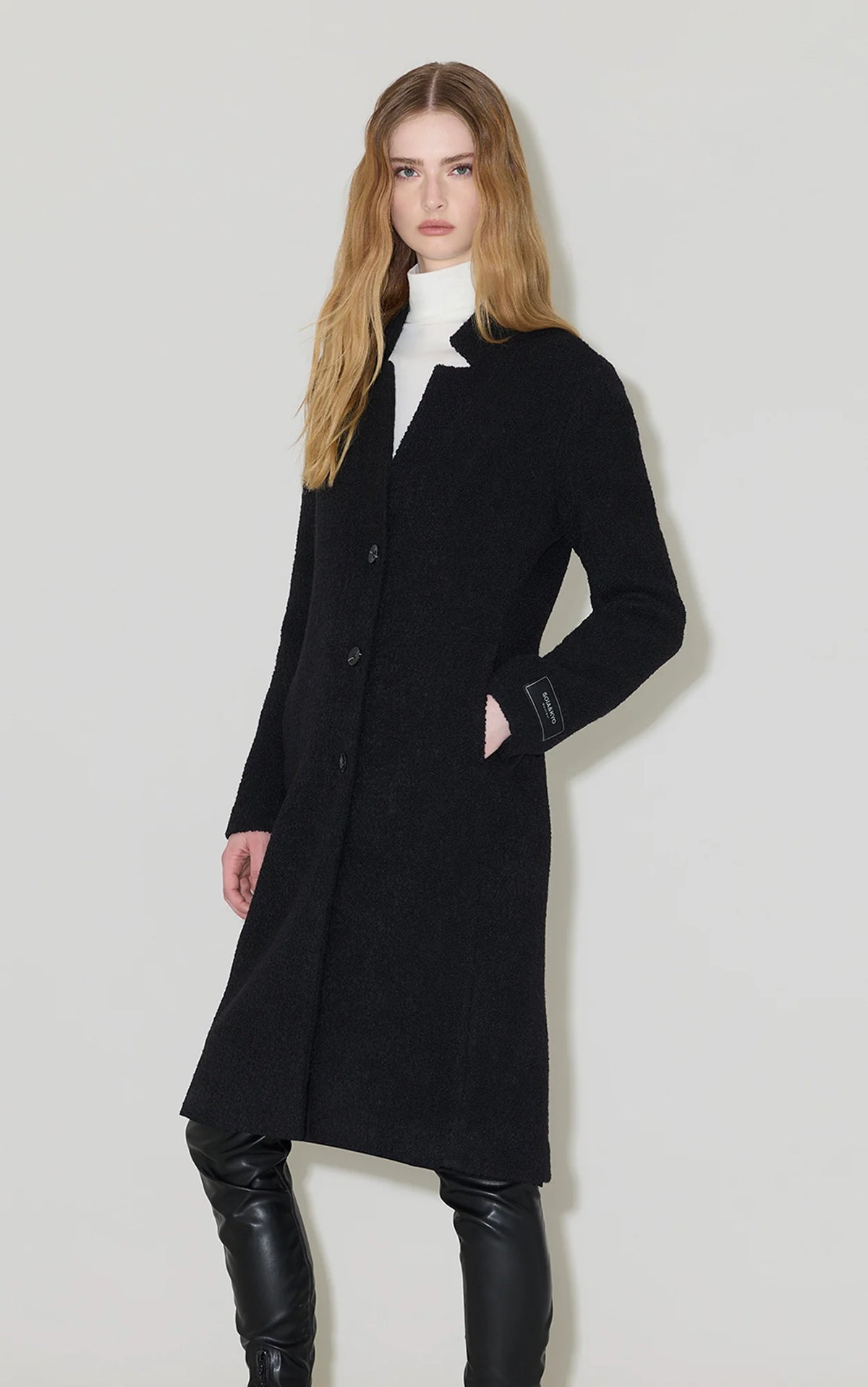 Diane Midi Boucle Wool Coat