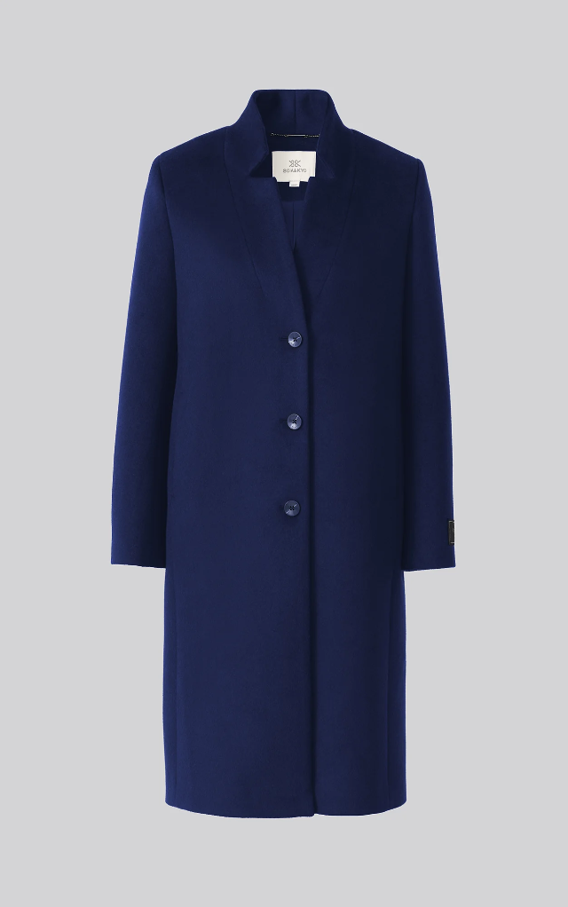 Diane Midi Coat in Midnight