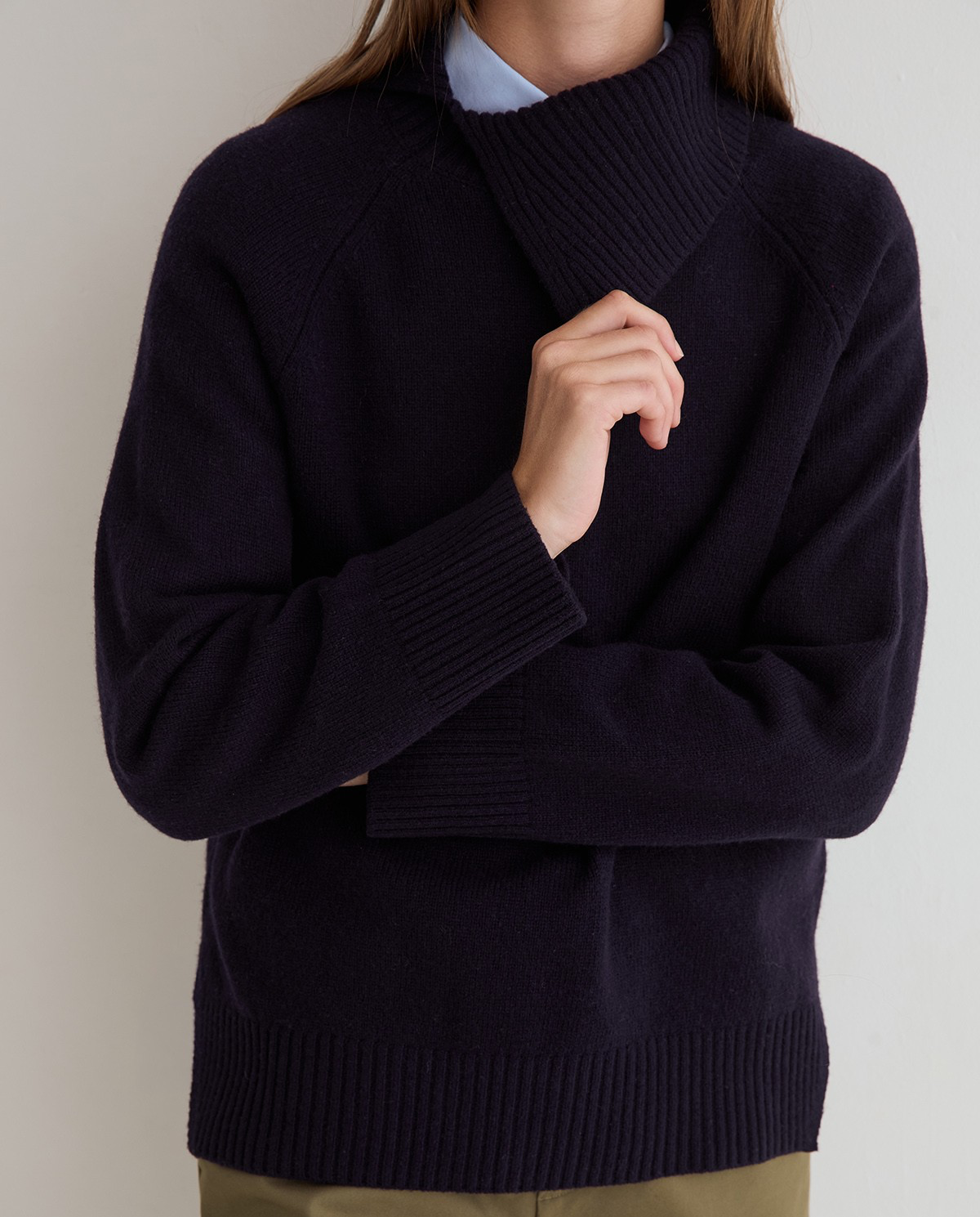 Open Roll-Neck Sweater