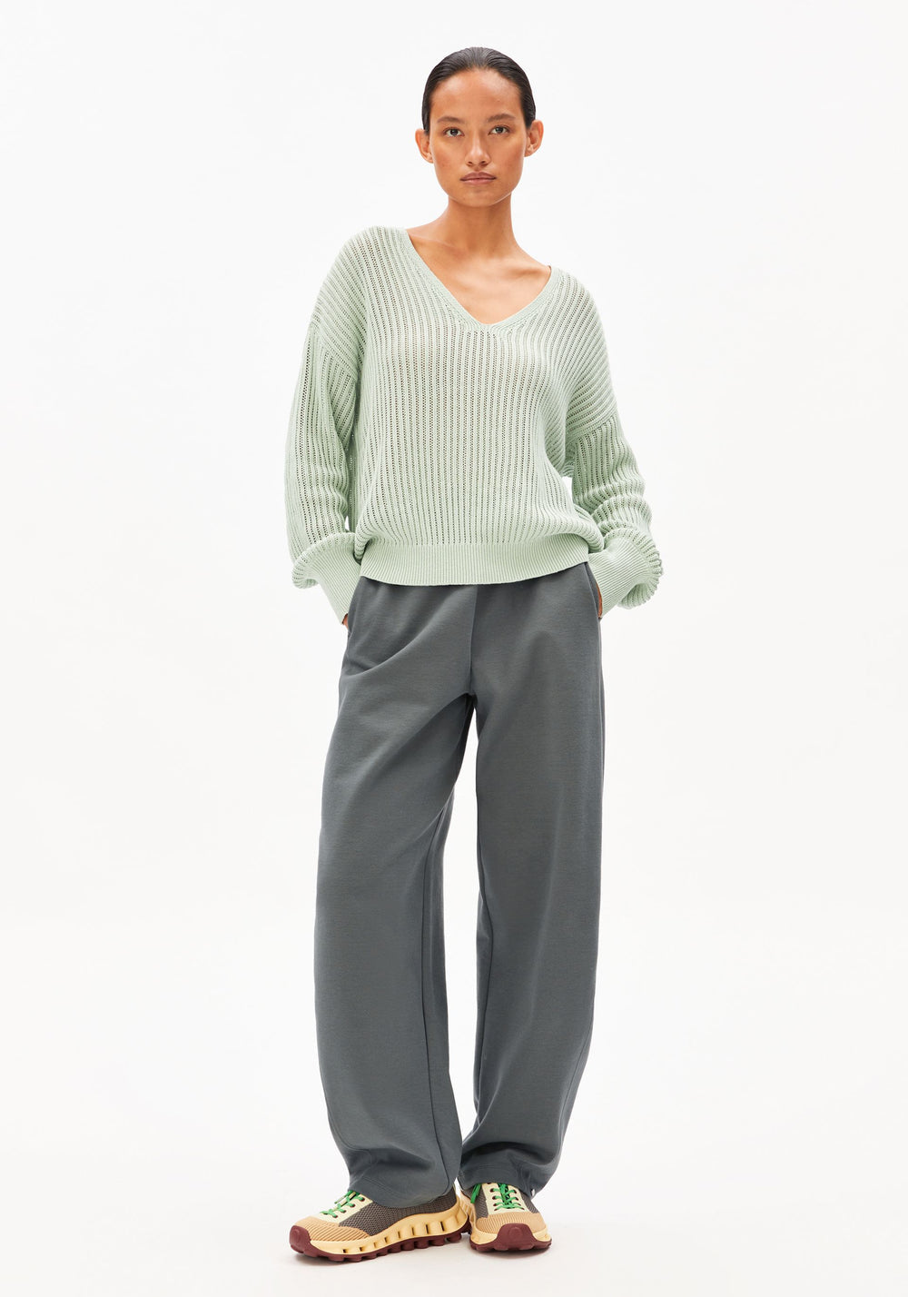 Linen Blend Knit Sweater