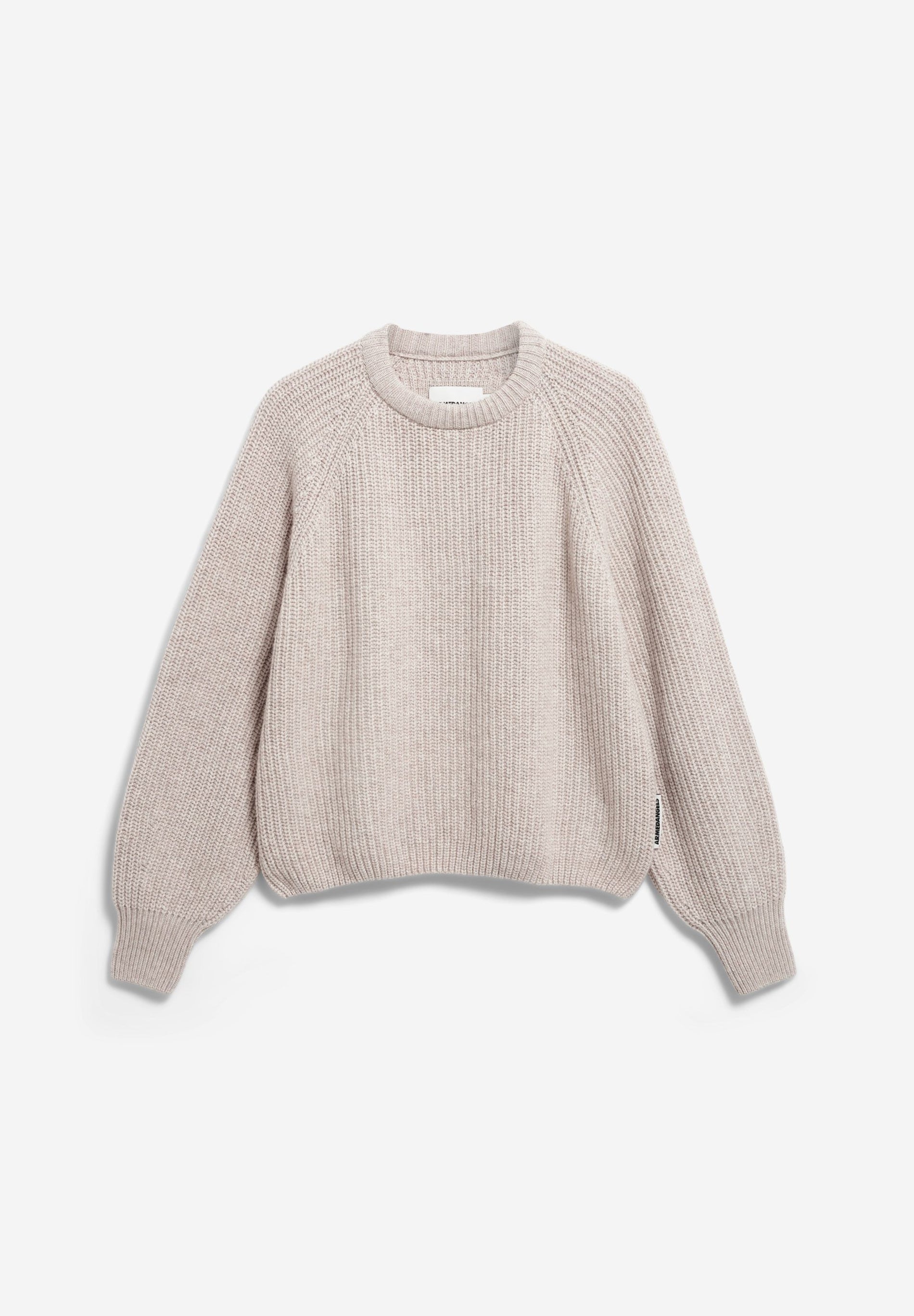 Rib Knit Sweater Organic Wool Blend