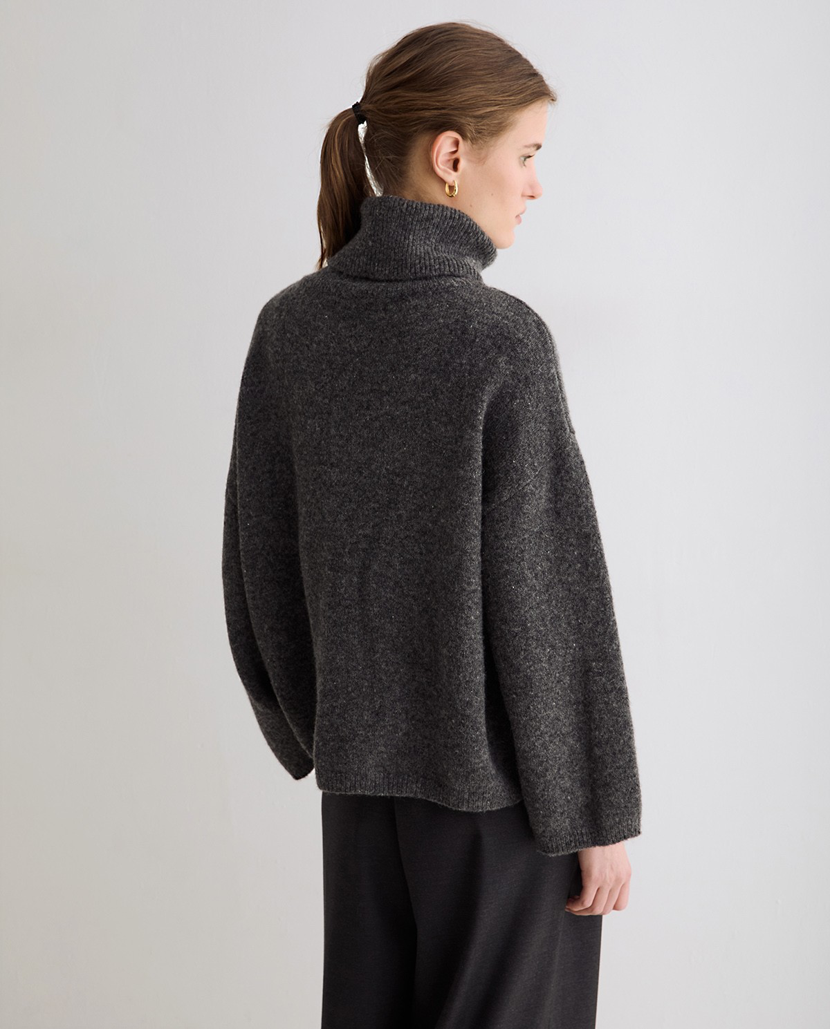 Oversize Sweater With Turtleneck