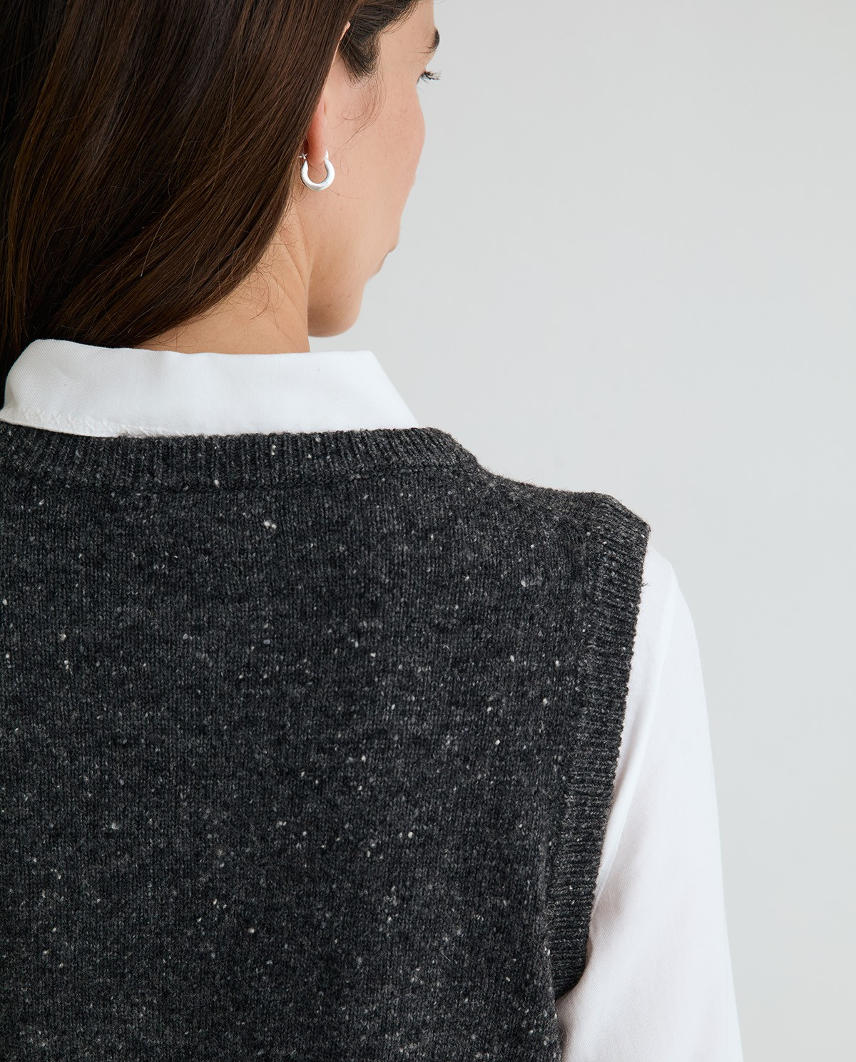 Open Tweed Vest