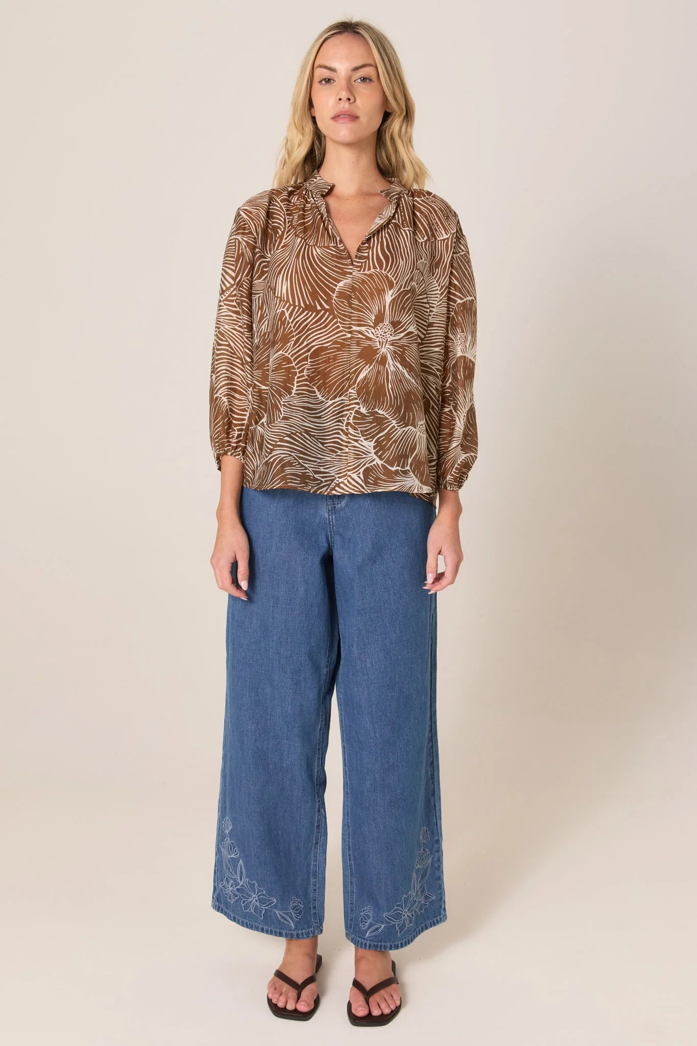 Tallulah Split Neck Blouse