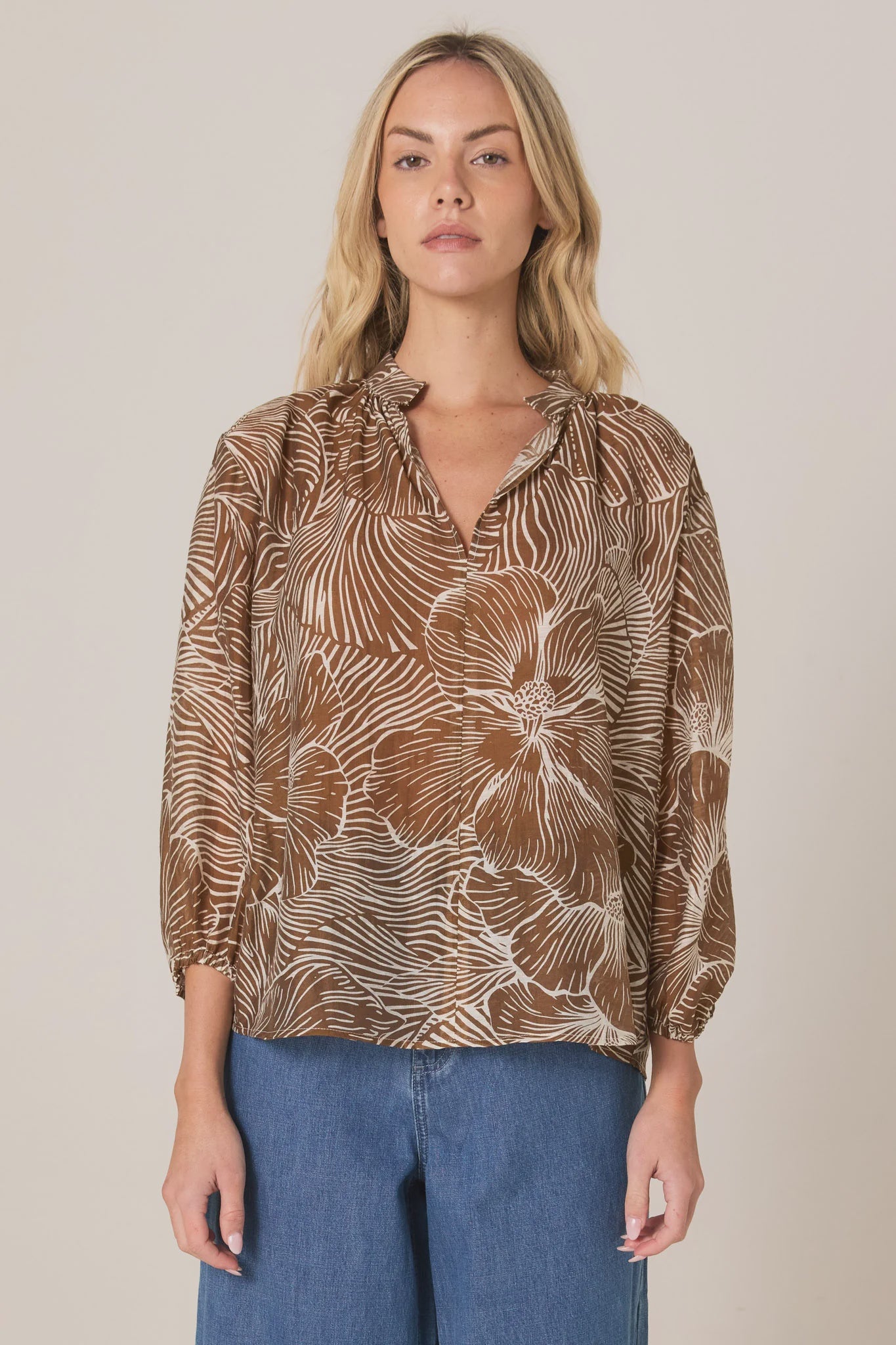 Tallulah Split Neck Blouse