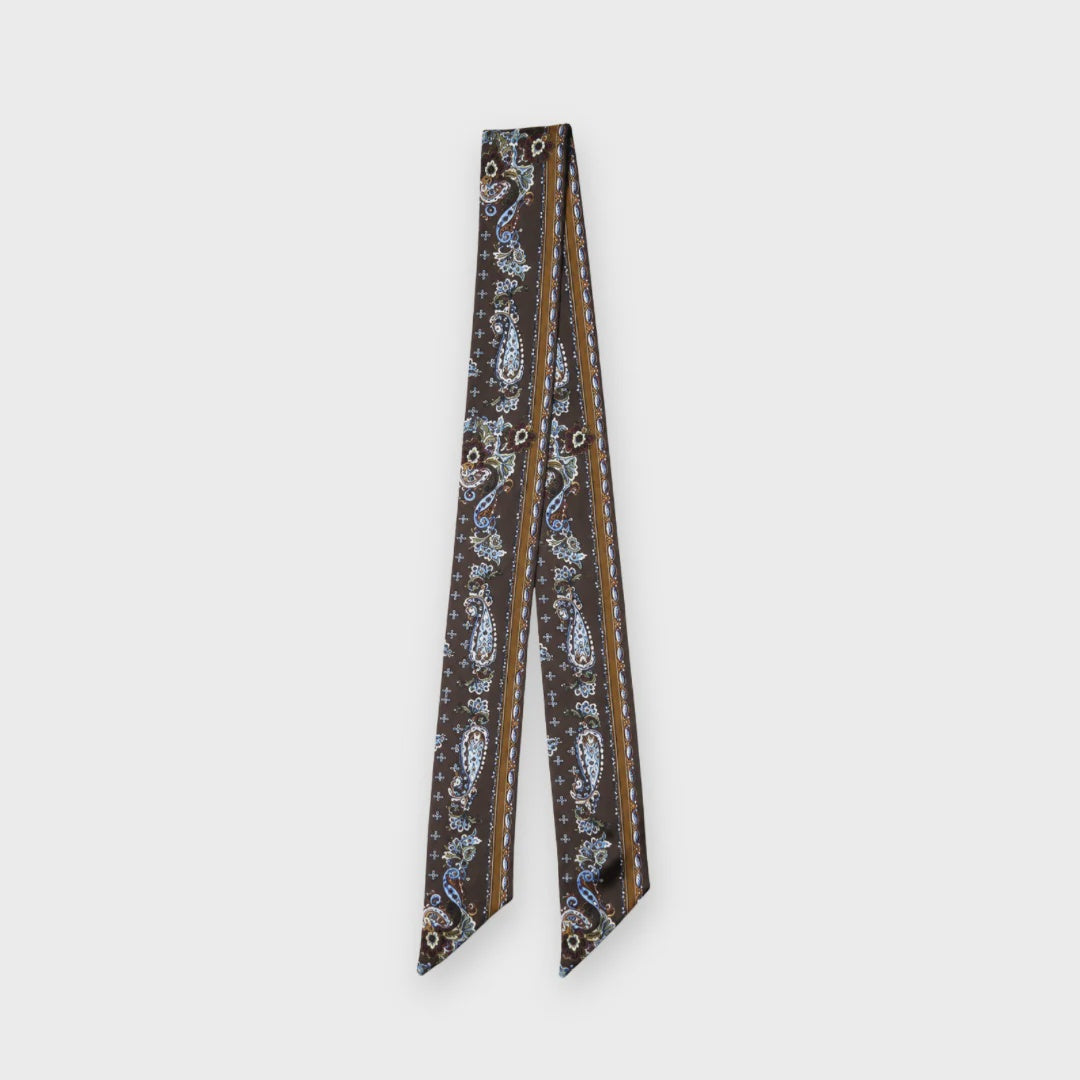 Donna Silk Skinny Scarf