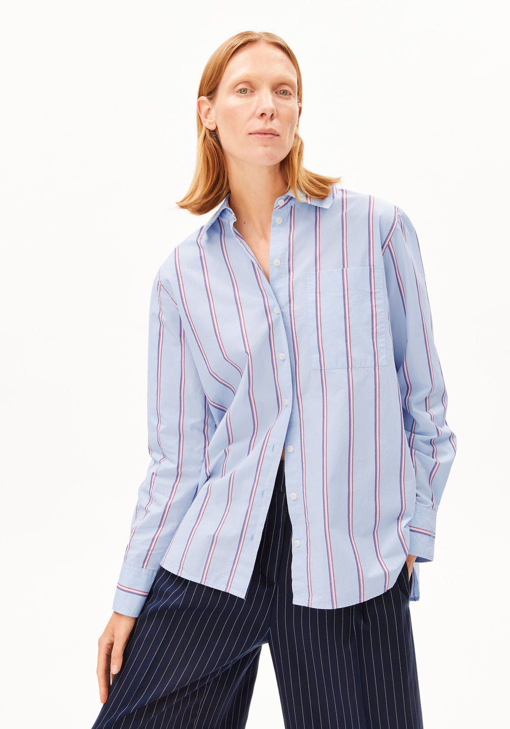 Stripe Loose Shirt Blouse