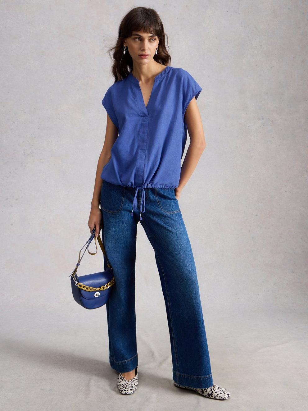 Nicole Linen Blend Top
