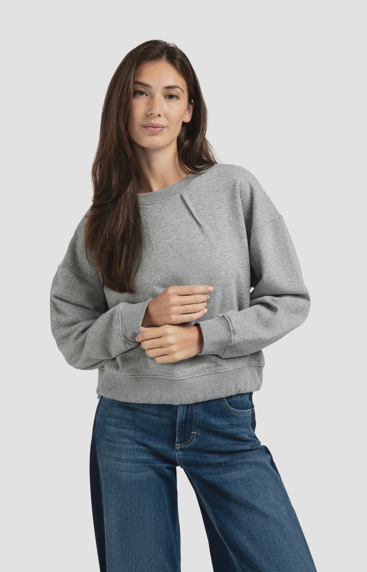 Sweatshirt With Pleat Detail