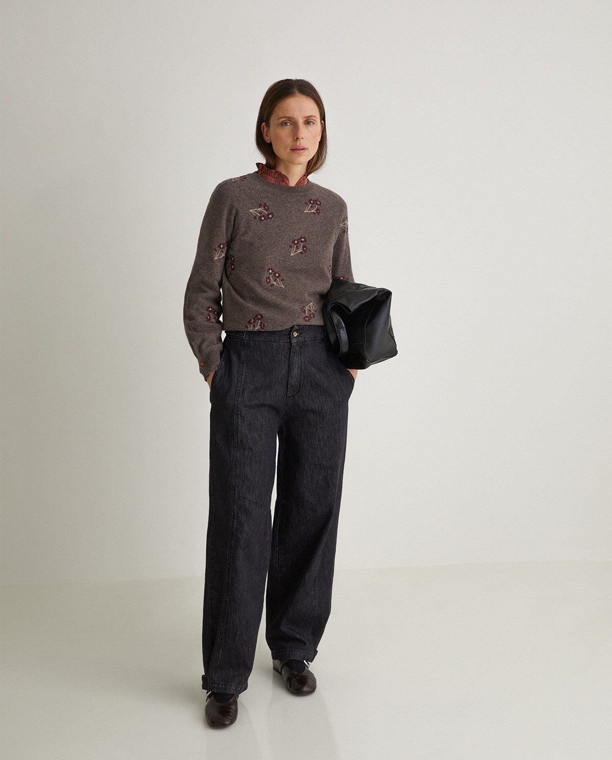 Embroidered Floral Jumper