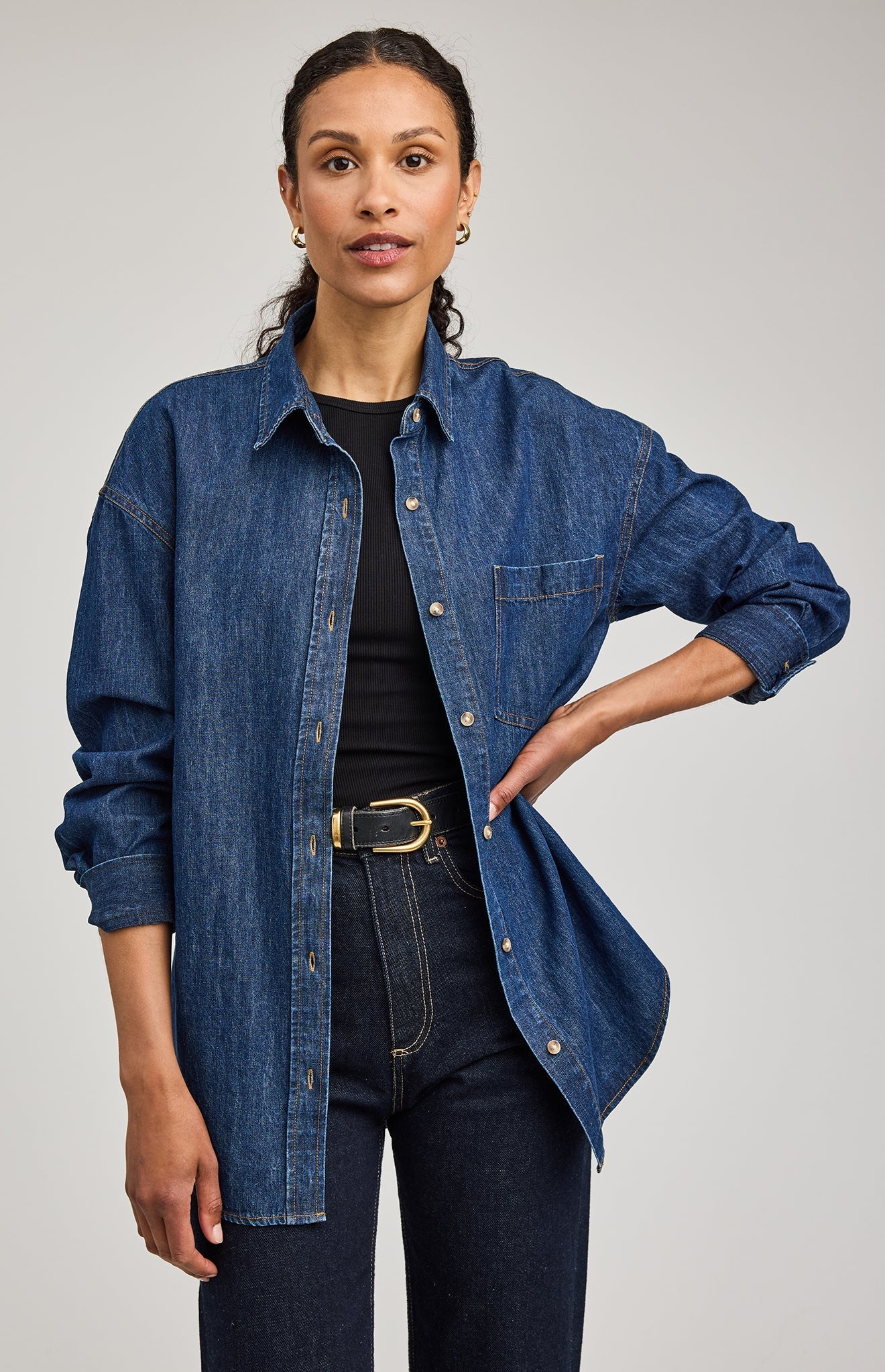 Whitney Denim Button Down