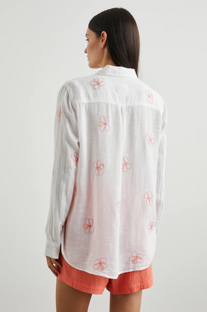 Charli Shirt - Hibiscus Print