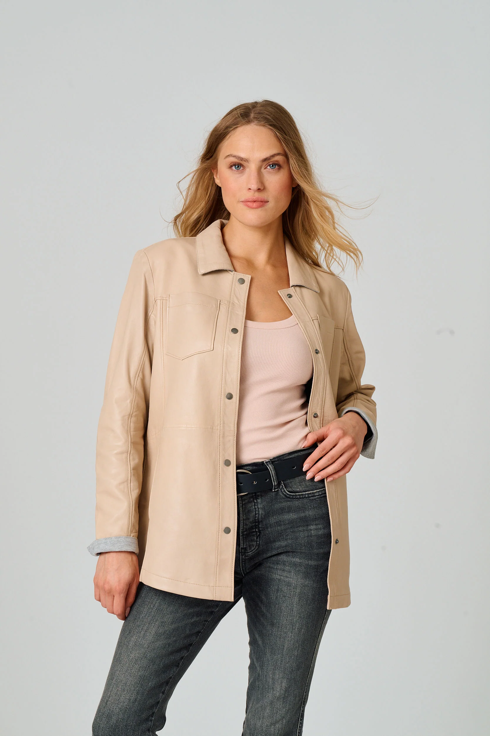 Nadya CF Leather Jacket