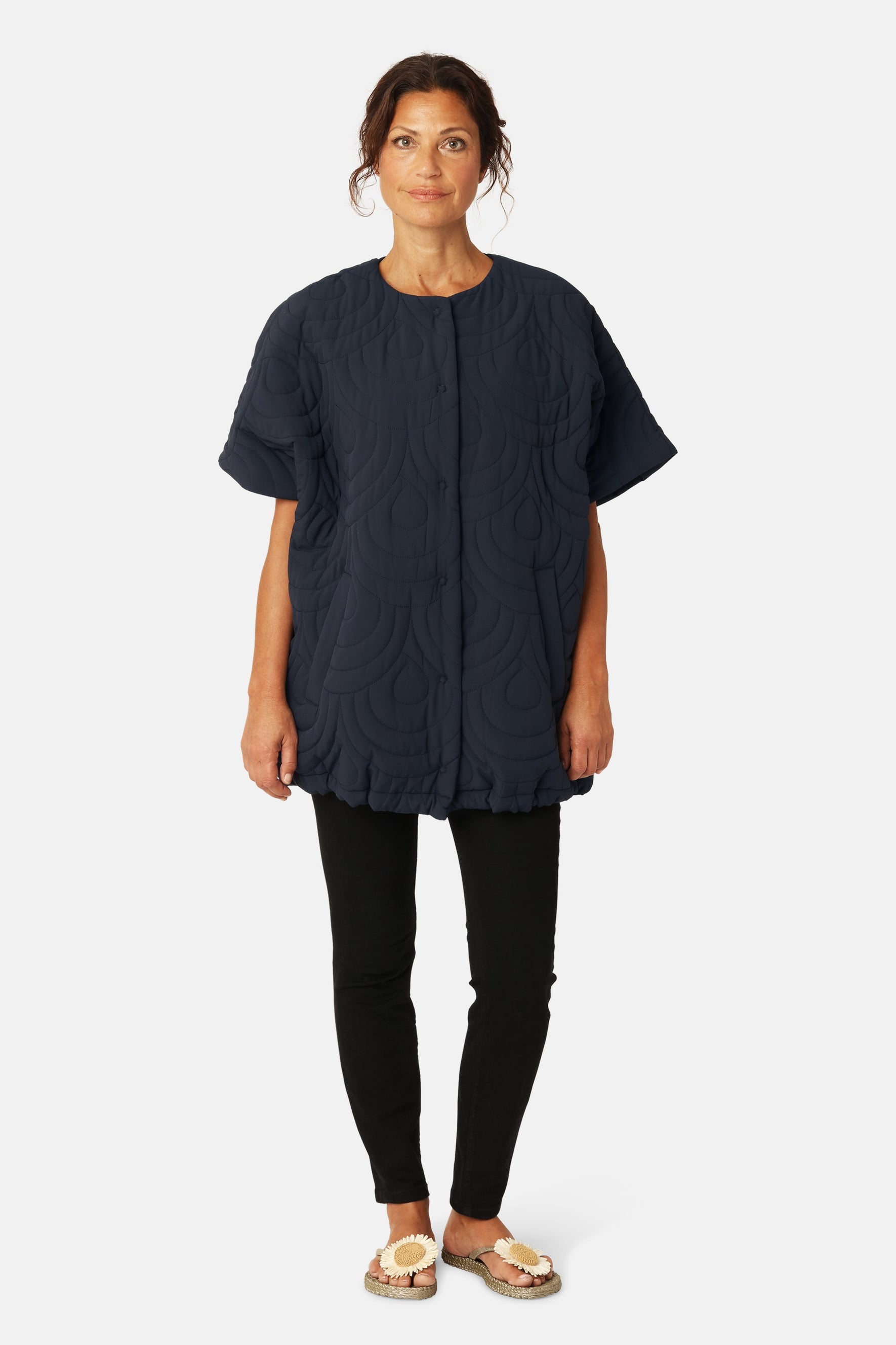 Blossom Short Quilted Cape