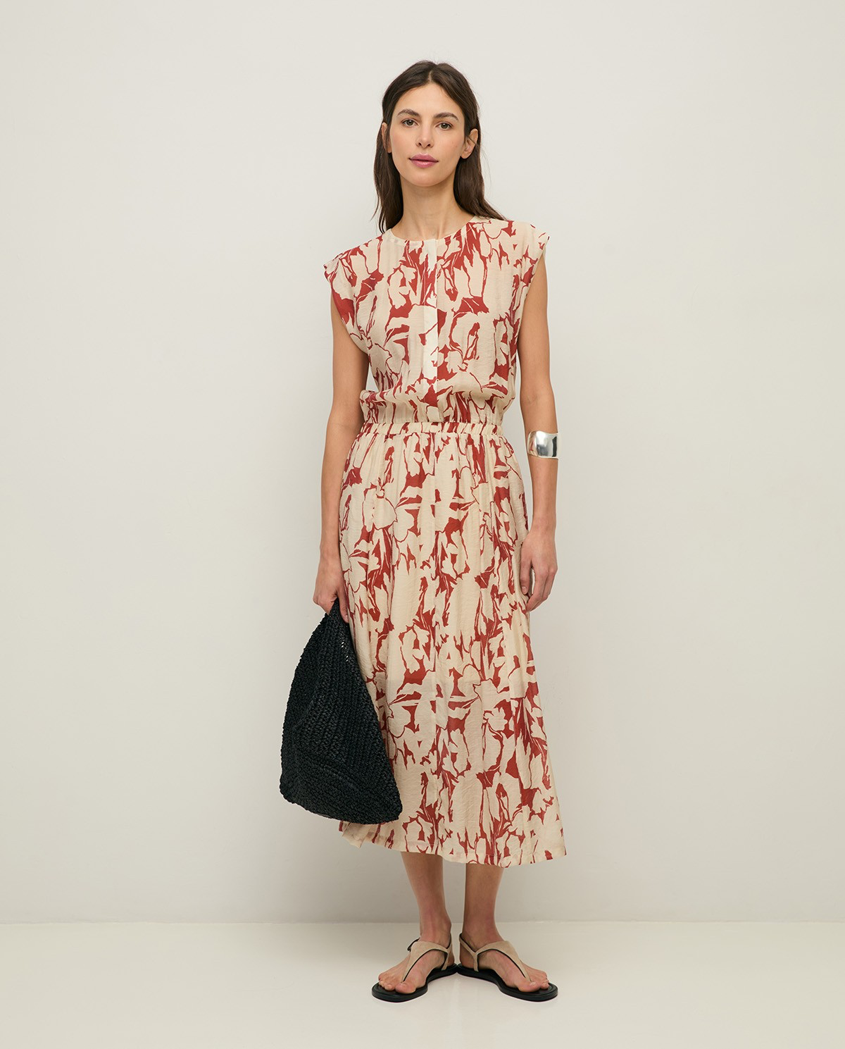 Flowy Floral Chiffon Dress