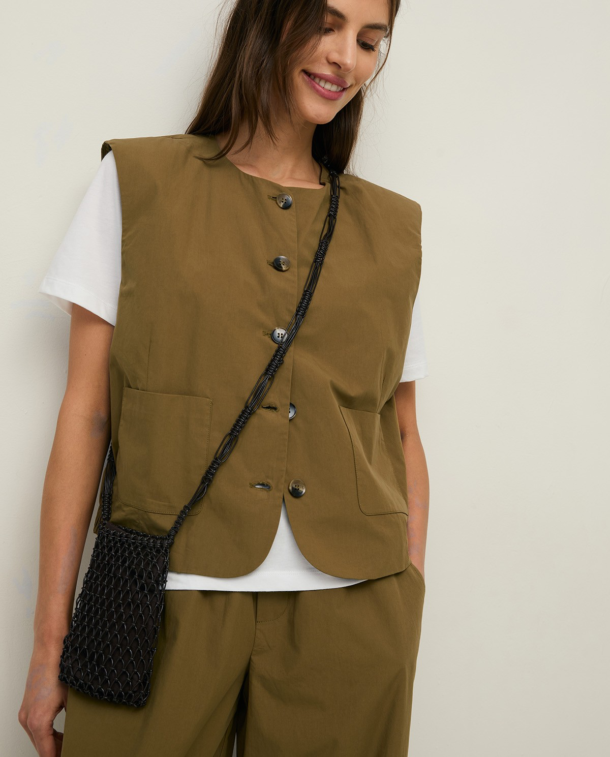 Poplin Vest with Pockets