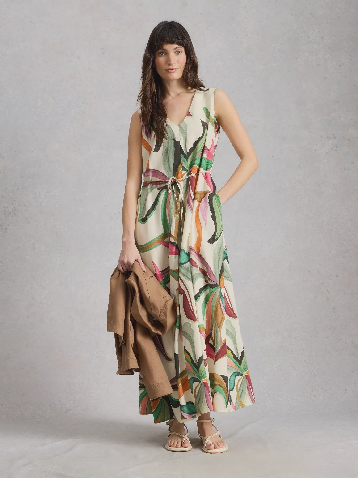 Poppy Linen Blend Maxi Dress