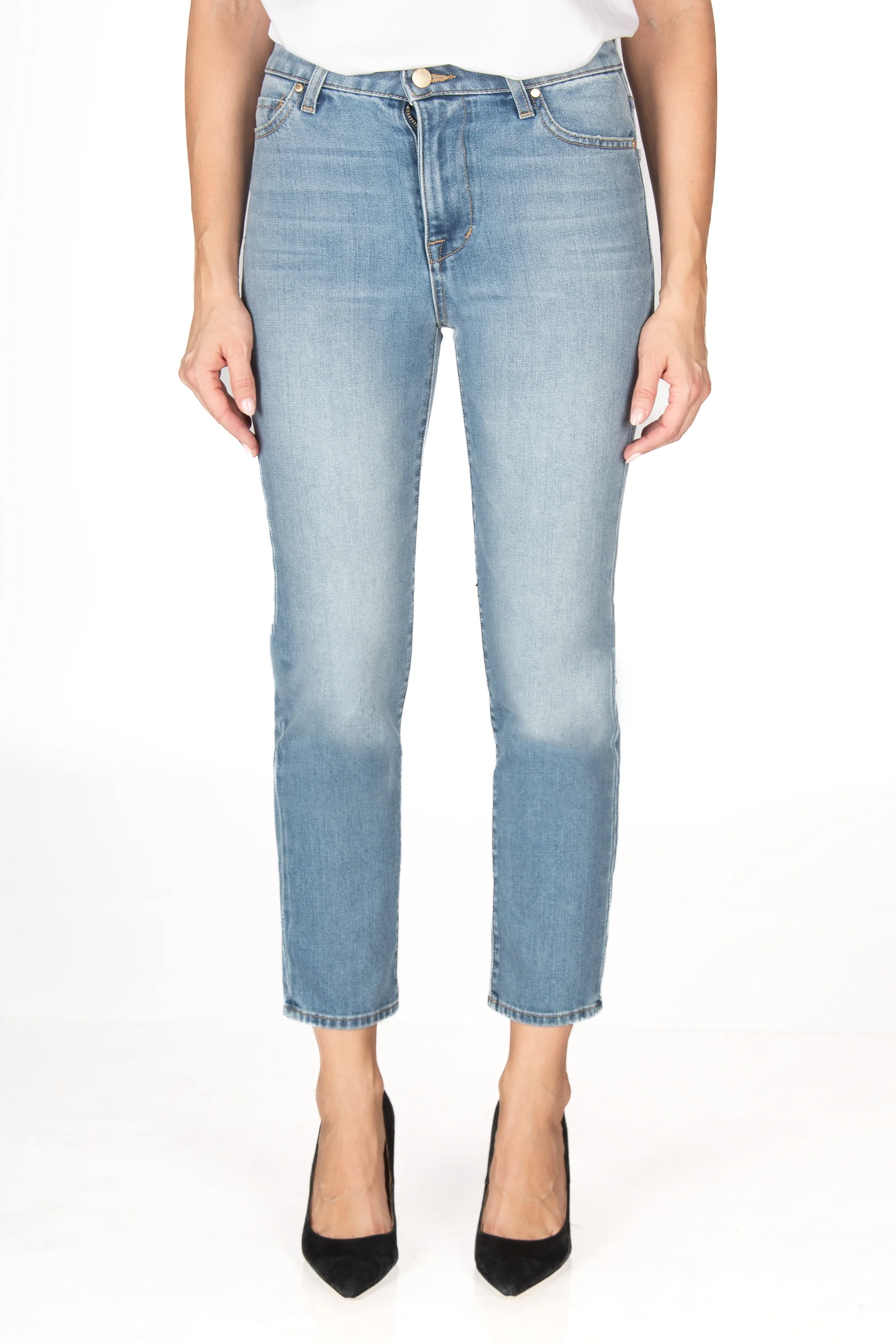 Cher High Rise Straight - Madison Blue