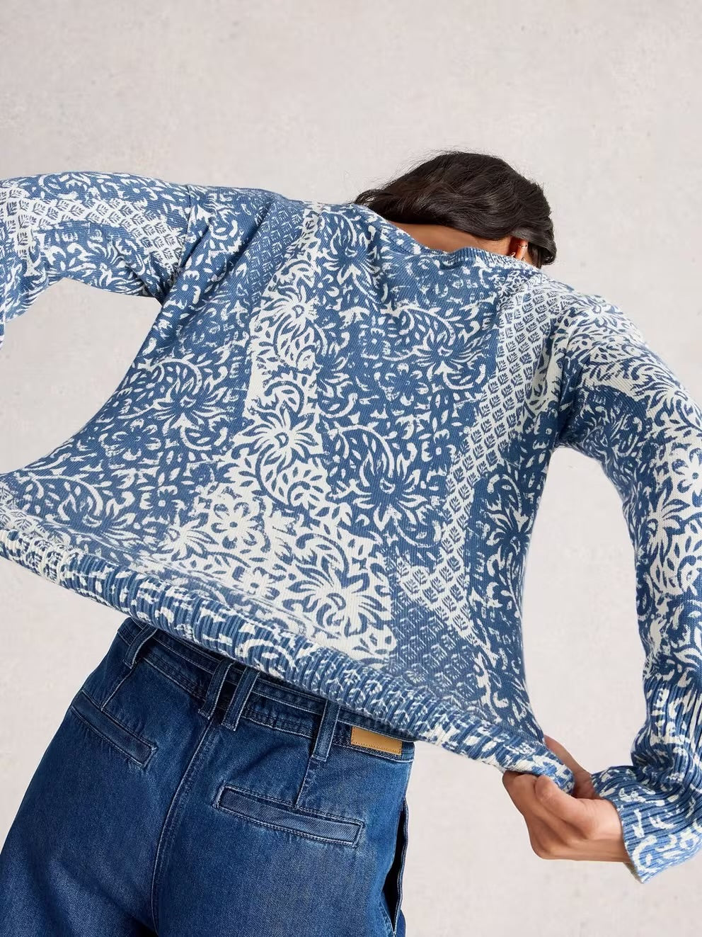 Olive Print Jumper