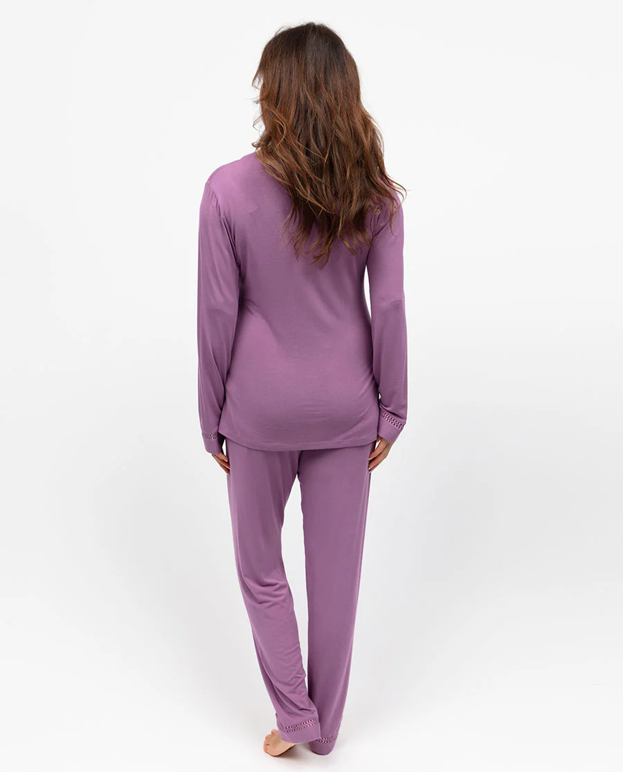 Rhea Lace Detail Jersey PJ Set