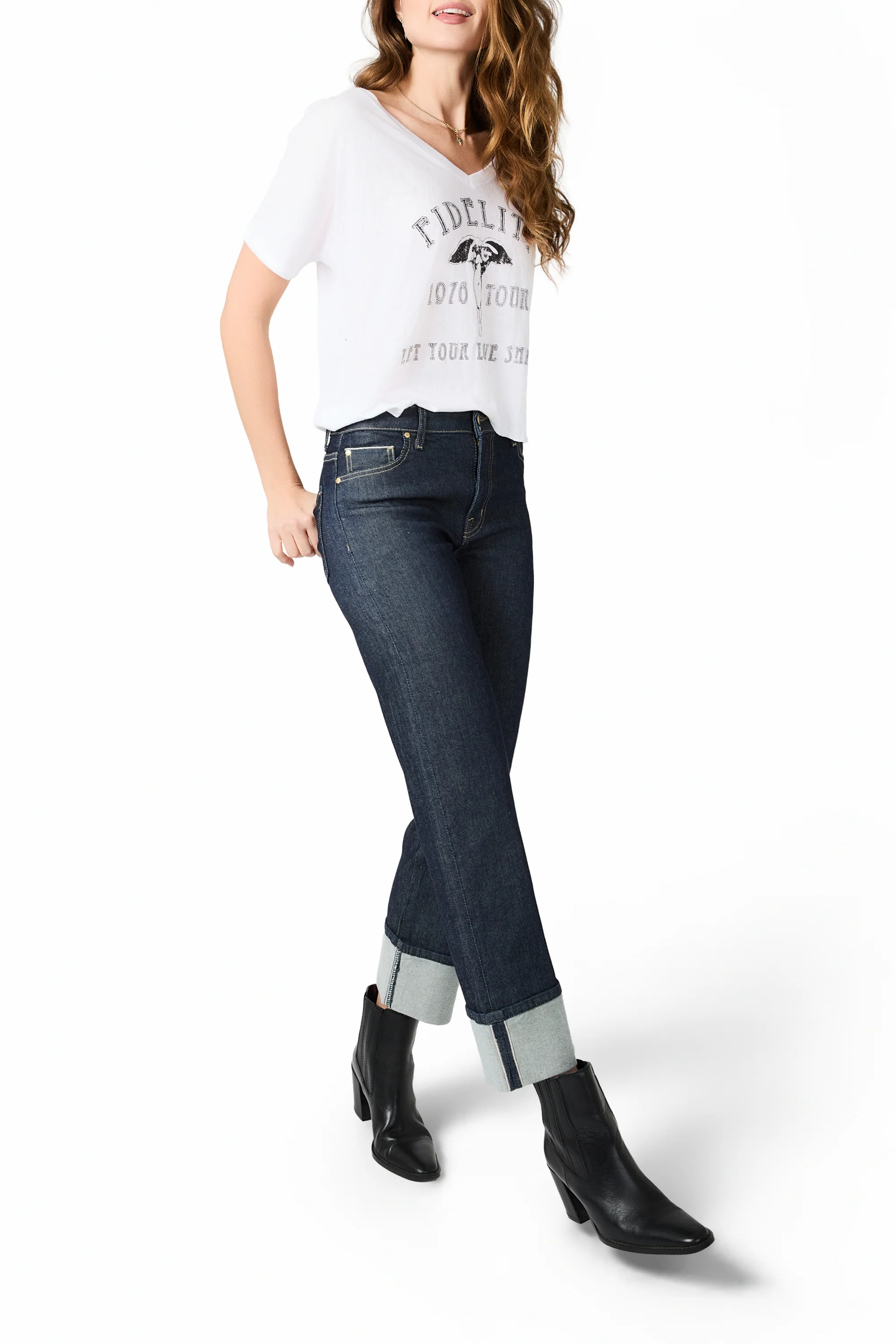 Cali Cuff High Waisted Full Crop