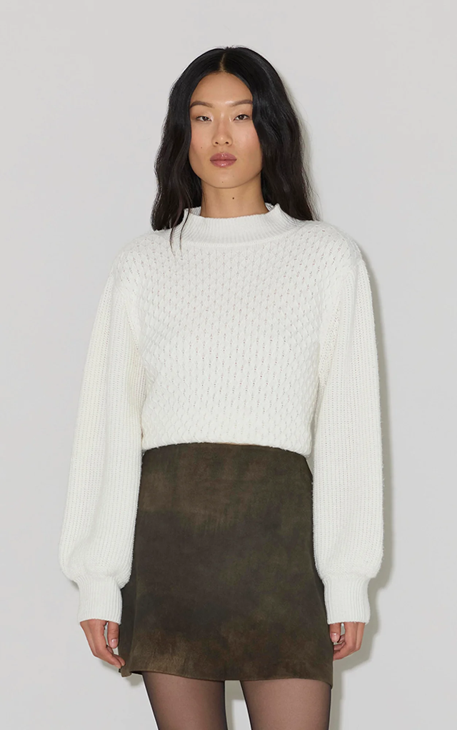 Anniston Diamond Knit Sweater