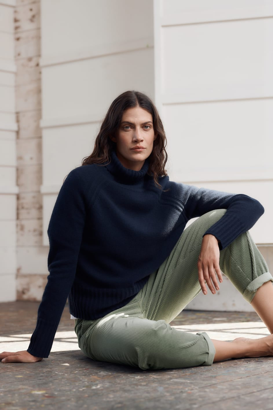 Basset Cove Roll Neck Jumper