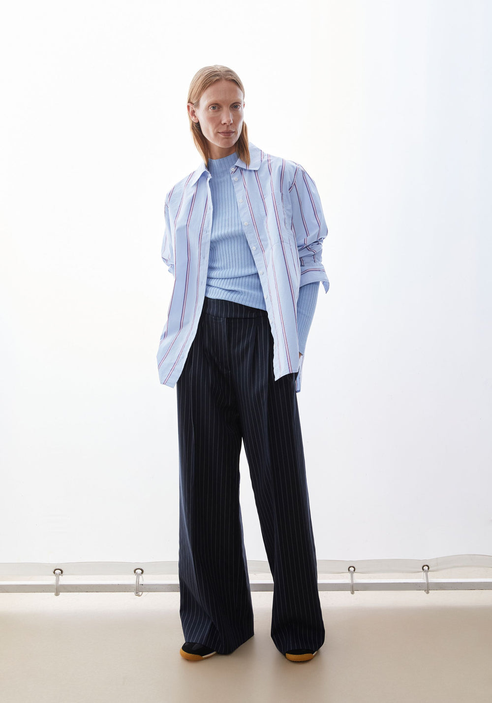 Stripe Loose Shirt Blouse