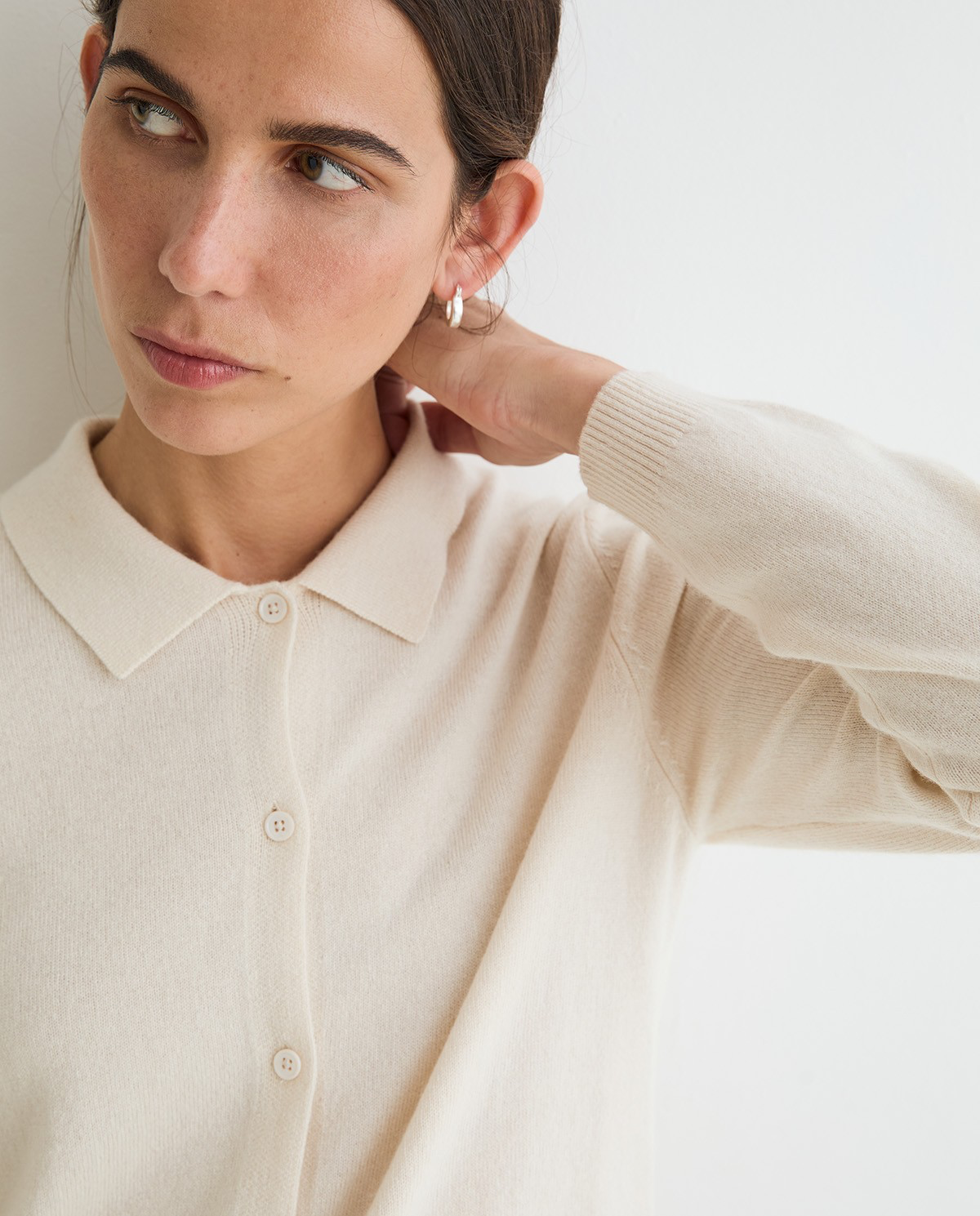 Polo-Neck Cardigan