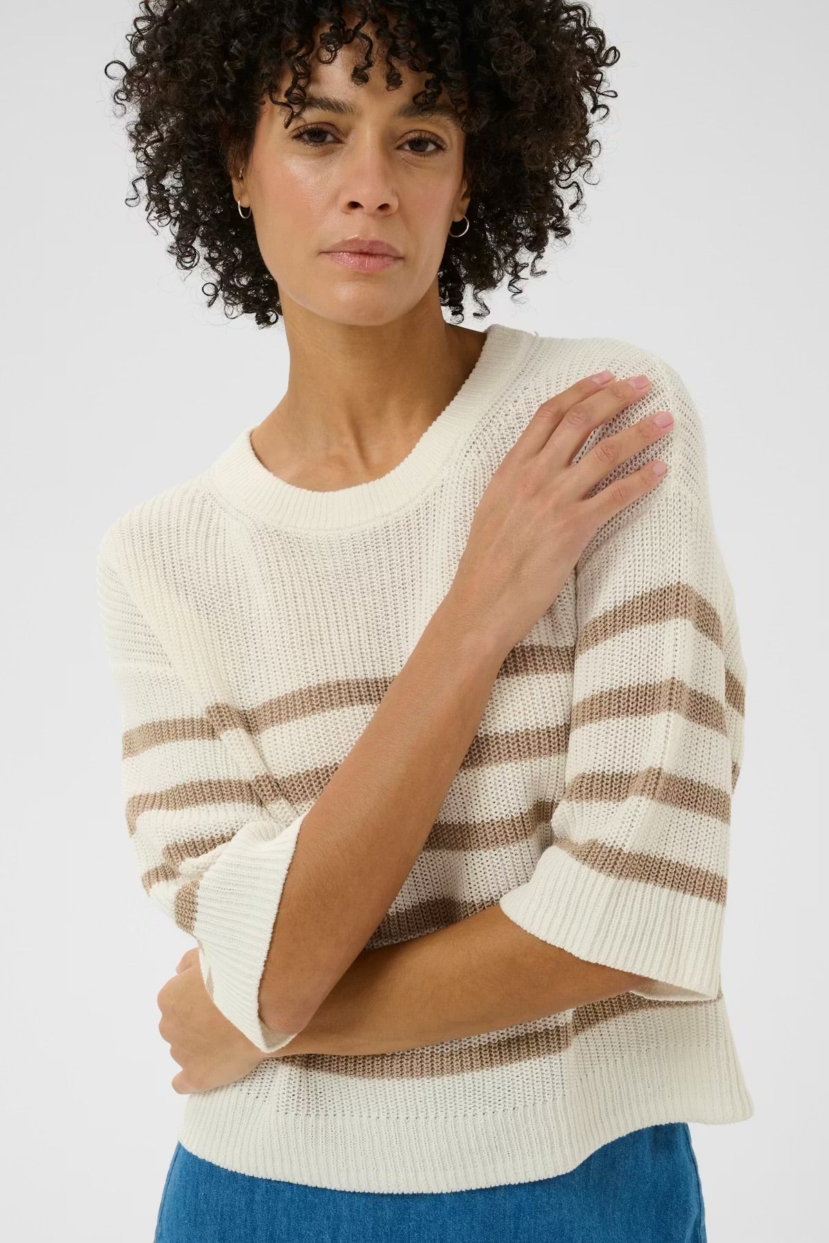 Aliza Stripes Knit Pullover