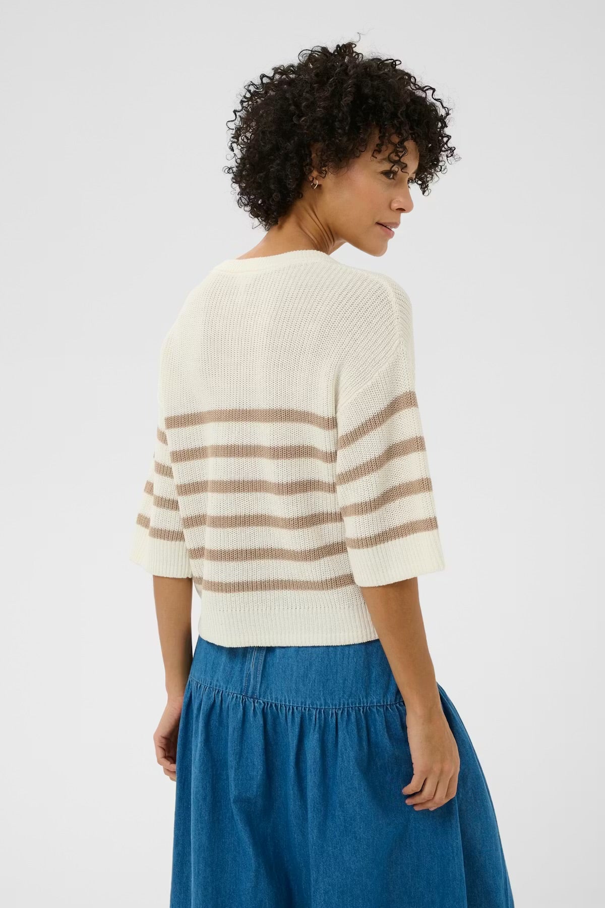 Aliza Stripes Knit Pullover