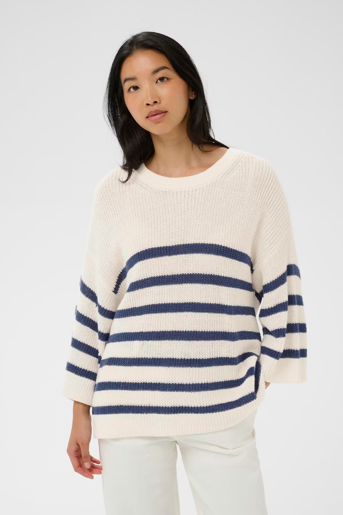 Aliza Stripes Knit Pullover