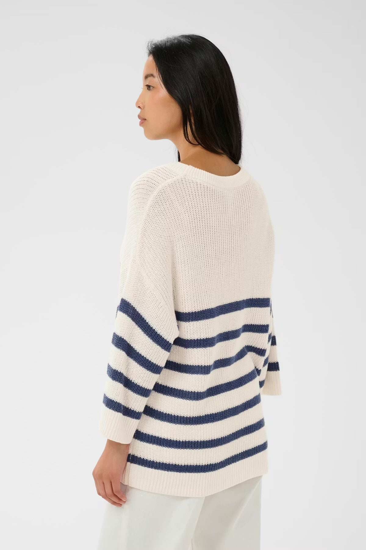 Aliza Stripes Knit Pullover