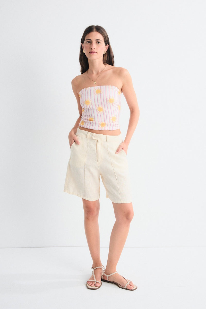 Arani Linen Bermuda Shorts