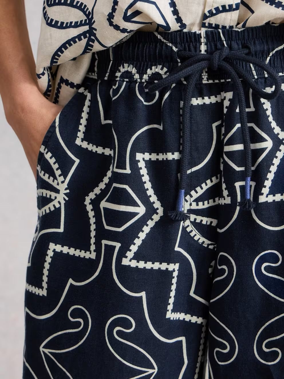 Ally Linen Wide Leg Trouser