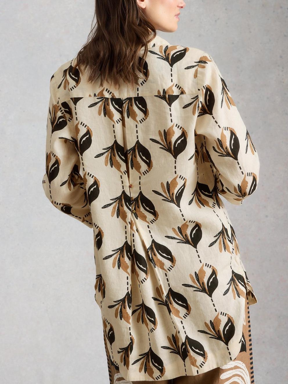 Bianca Linen Printed Tunic