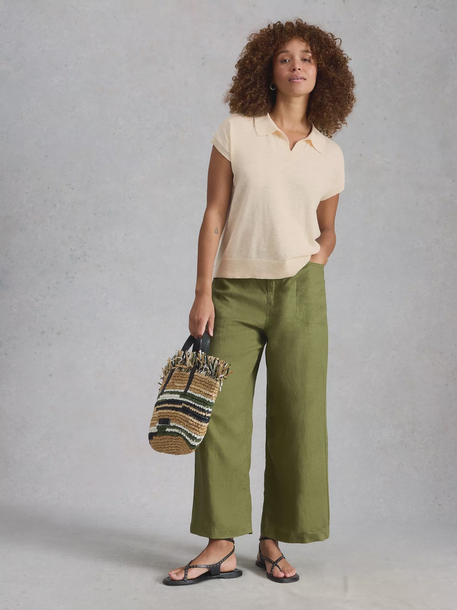 Ginni Linen Polo Tee