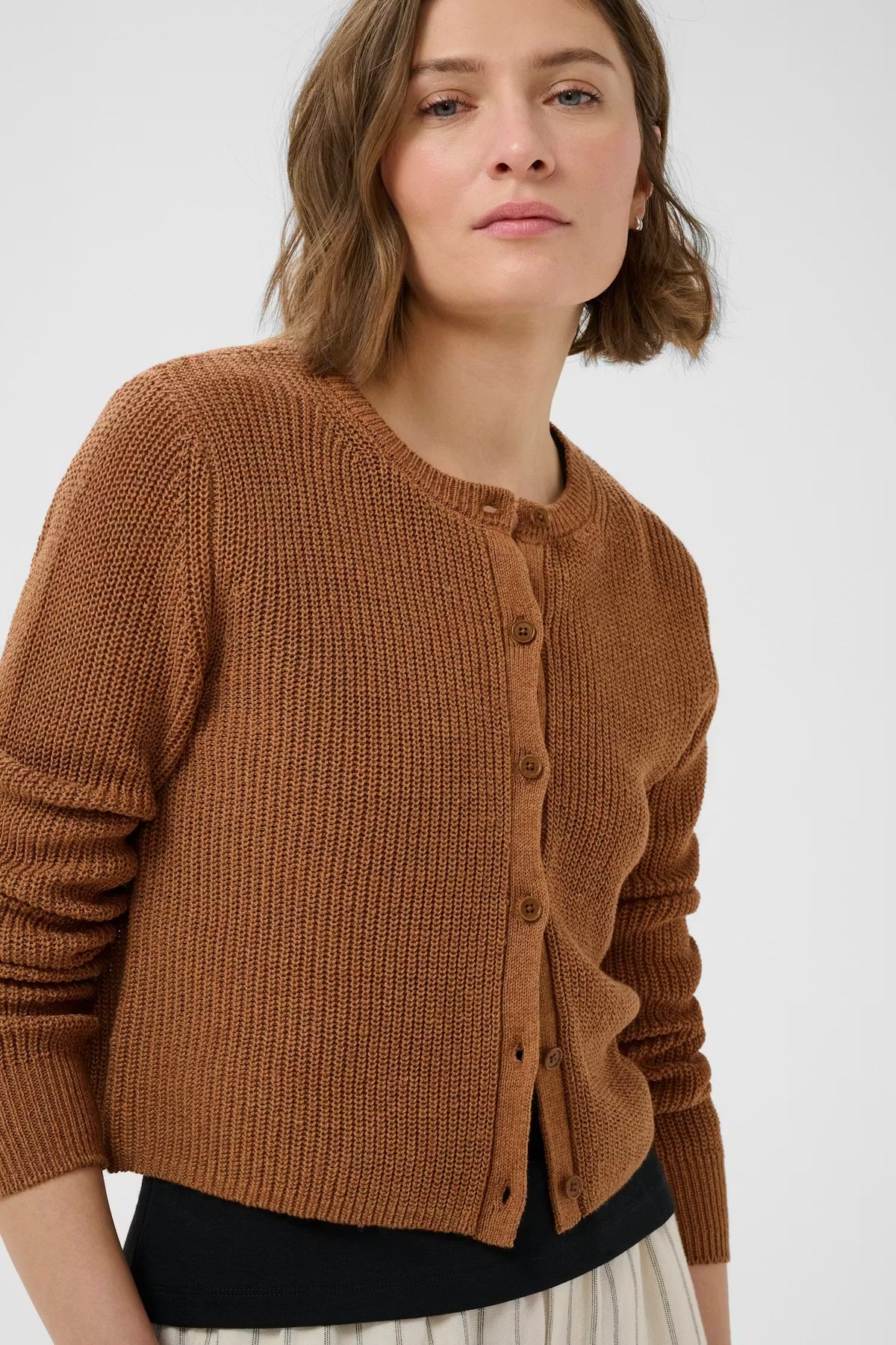 Gigia Linen Blend Cardigan