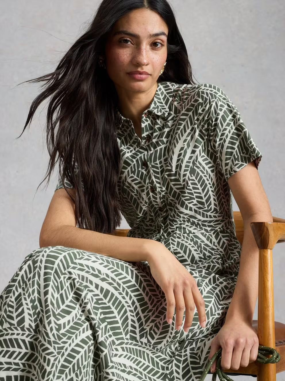 Rua Jersey Collared Dress