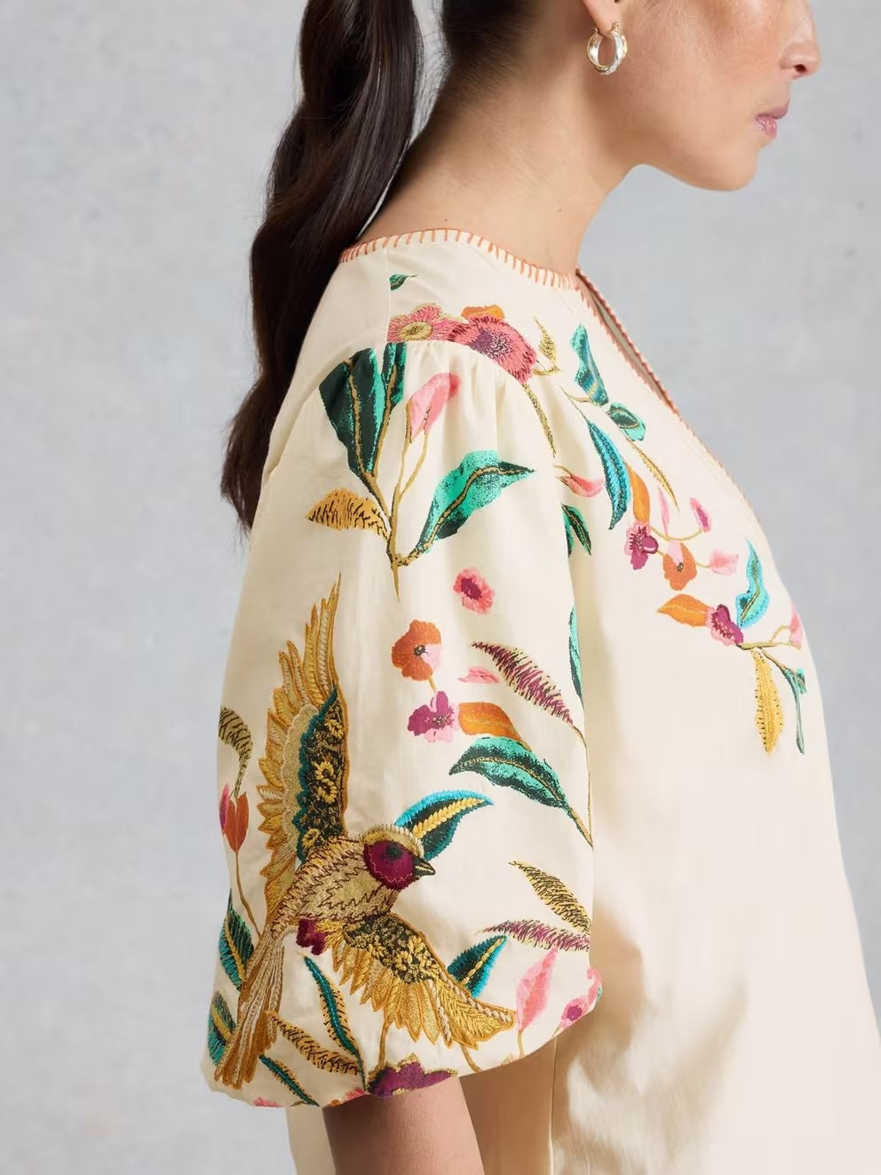 Maeve Embroidered Top
