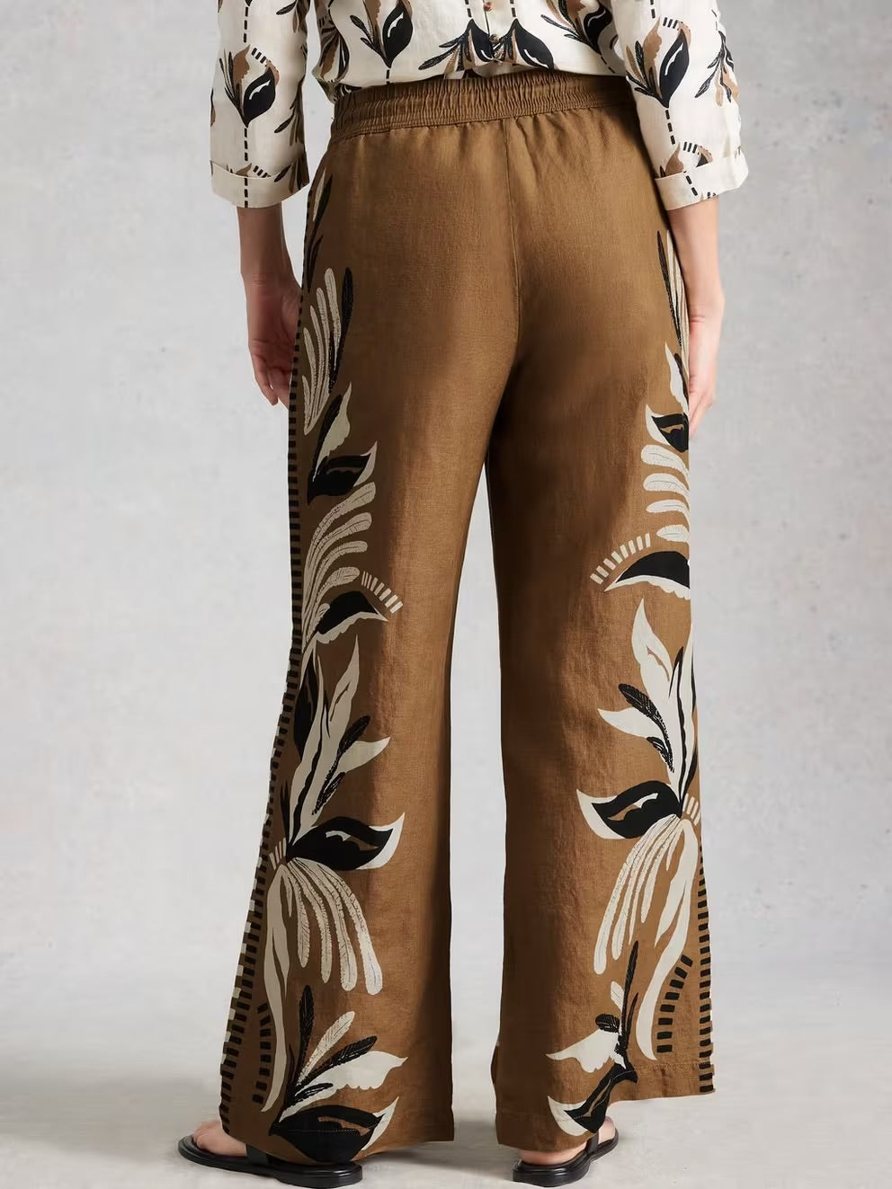 Ally Linen Wide Leg Trousers