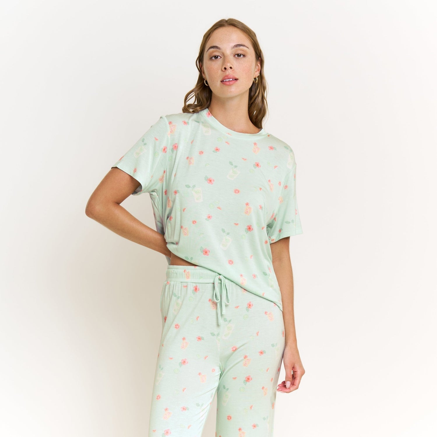 All American Tee Pant Set - Mint Mojito
