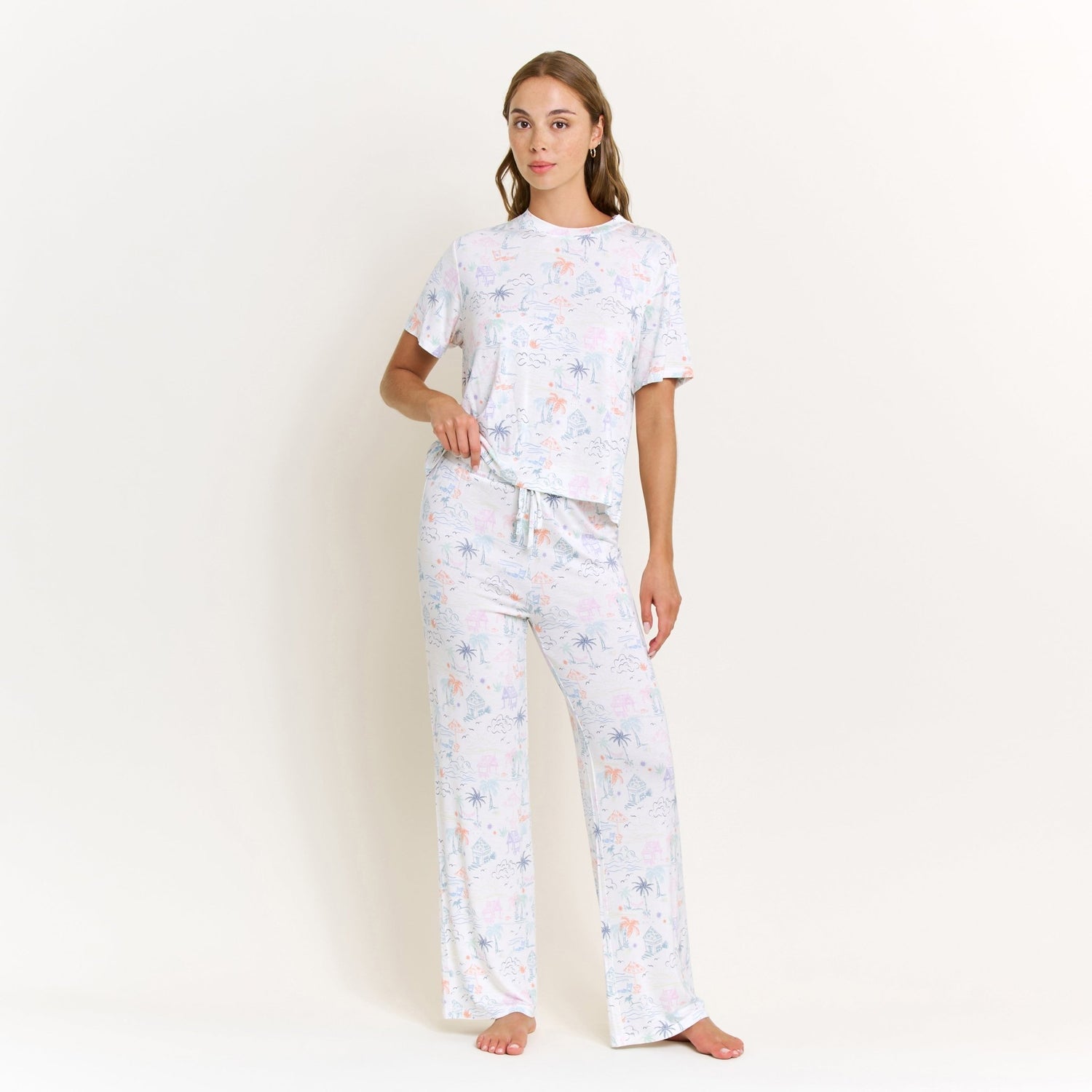All American Tee Pant Set - Multi Beach Resort
