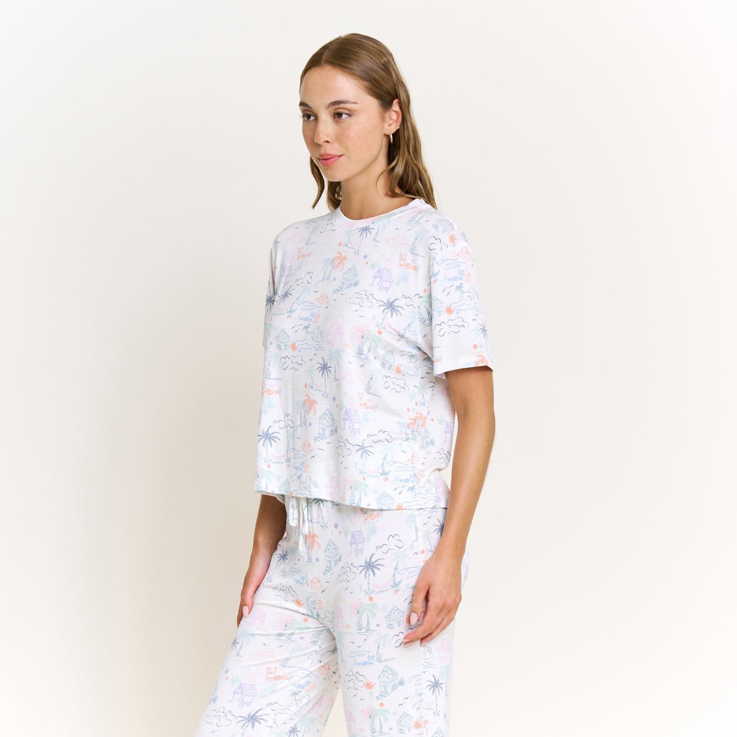 All American Tee Pant Set - Multi Beach Resort