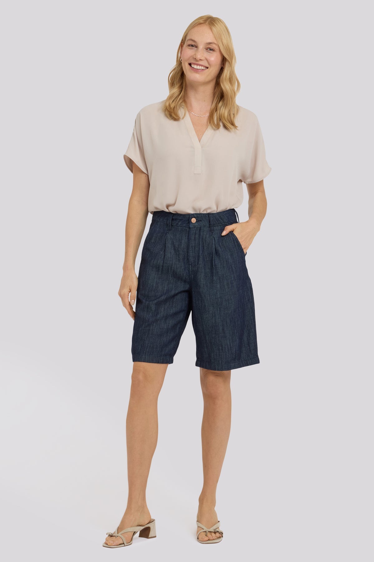 Gwen Relaxed Denim Bermuda